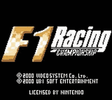 F-1 Racing Championship Title Screen